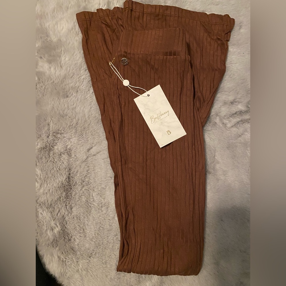 Ribbed Booty Pant | Mocha | S - short
